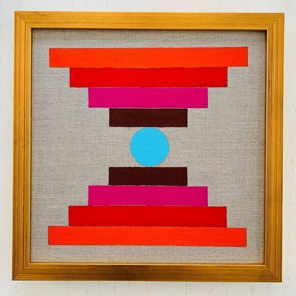 boutique Other - Norwegian Hand Painted Linen Canvas Wall Art